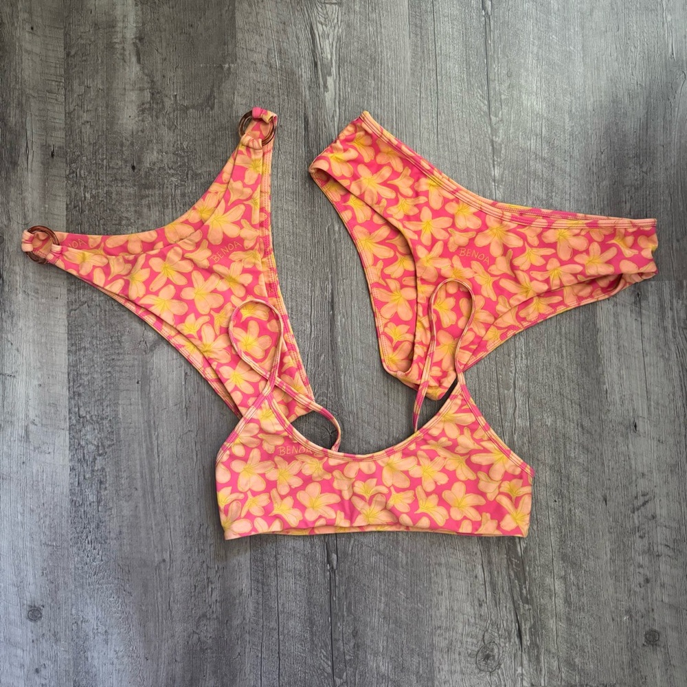 Benoa swim medium plumeria set